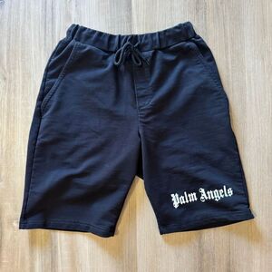 Palm Angels Black Drawstring Track Shorts Size S Luxury High End Streetwear PA